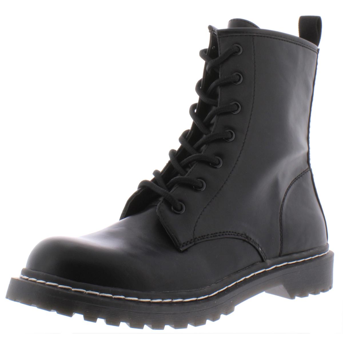Wild Pair Womens Ryyder Black Lug Sole Booties Shoes 8.5 Medium (B,M ...
