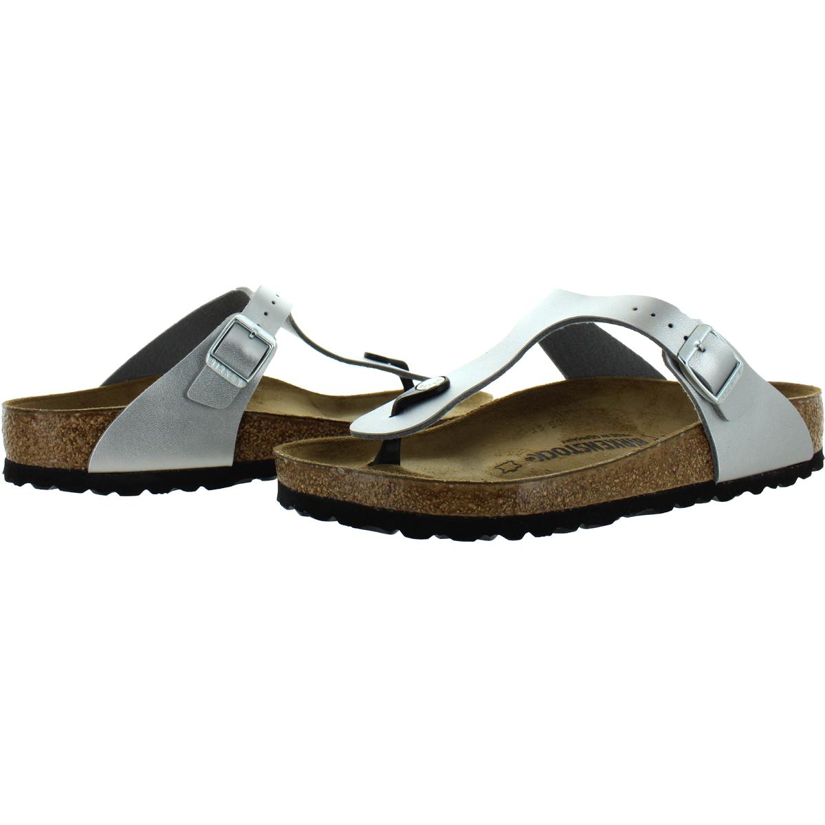 Birkenstock Gizeh Sandals 43851 Silver Womens US Size 8 Mens 6 for sale online | eBay