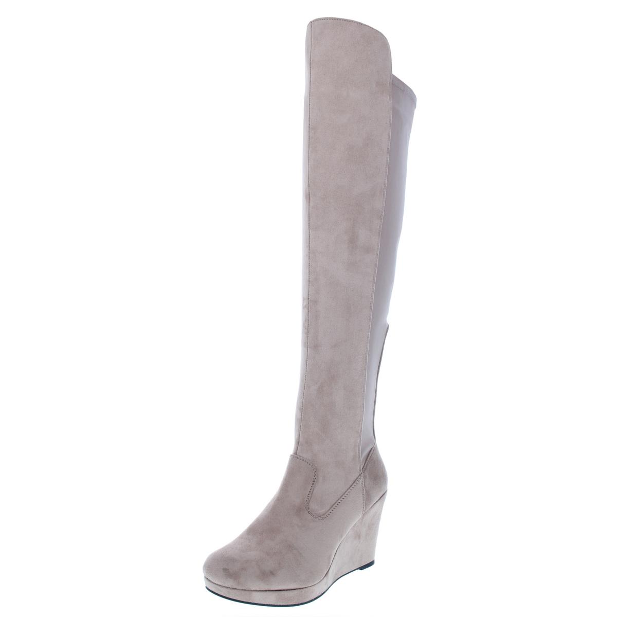 Chinese Laundry Donna Donna Donna Lovey Faux Suede Wedges Knee-High Stivali Shoes BHFO 5496 3ef2f8 Chinese Laundry Donna Donna Donna Lovey Faux Suede Wedges Knee-High Stivali Shoes BHFO 5496 3ef2f8