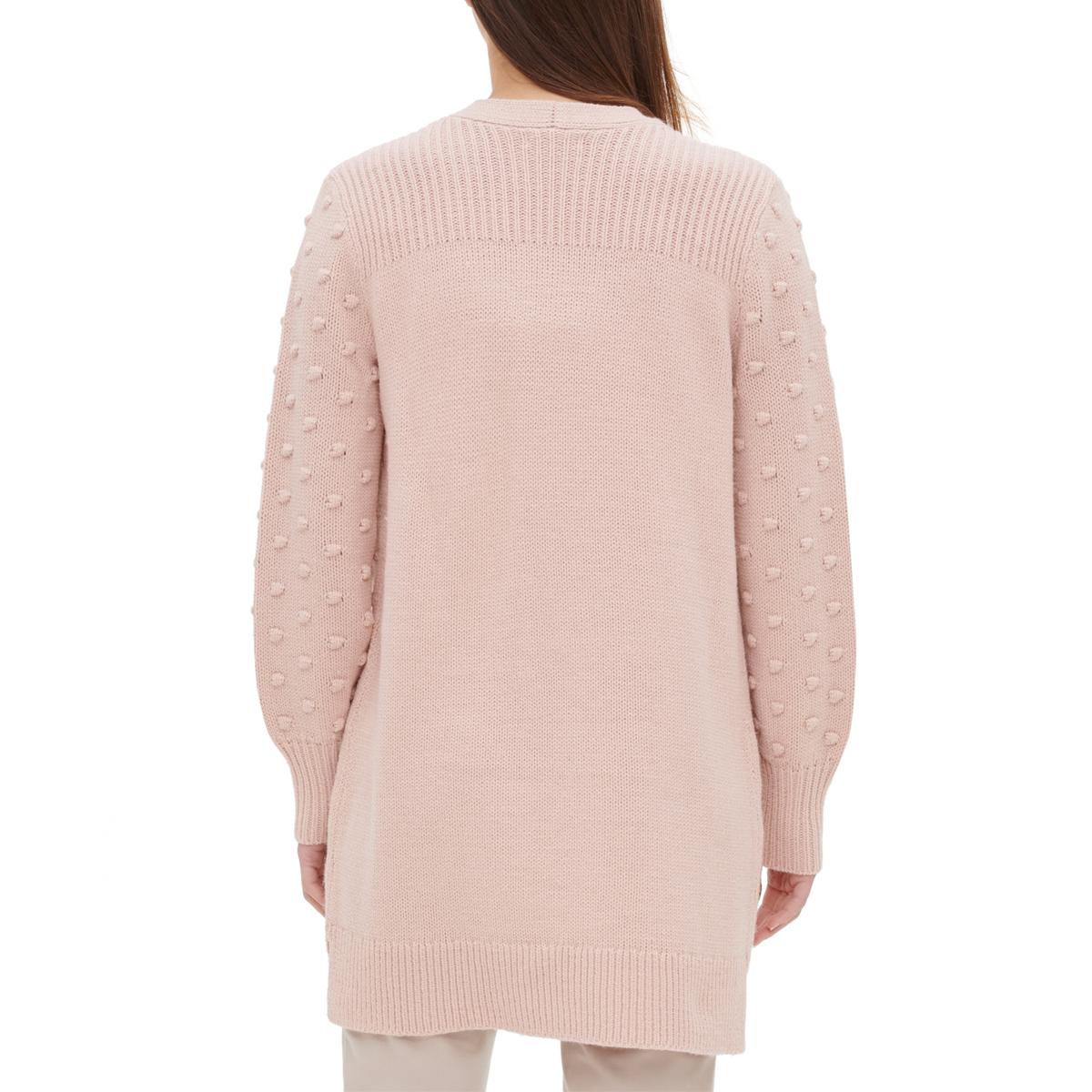 Calvin Klein Womens Pink Open Front Duster Cardigan Sweater Top L BHFO ...
