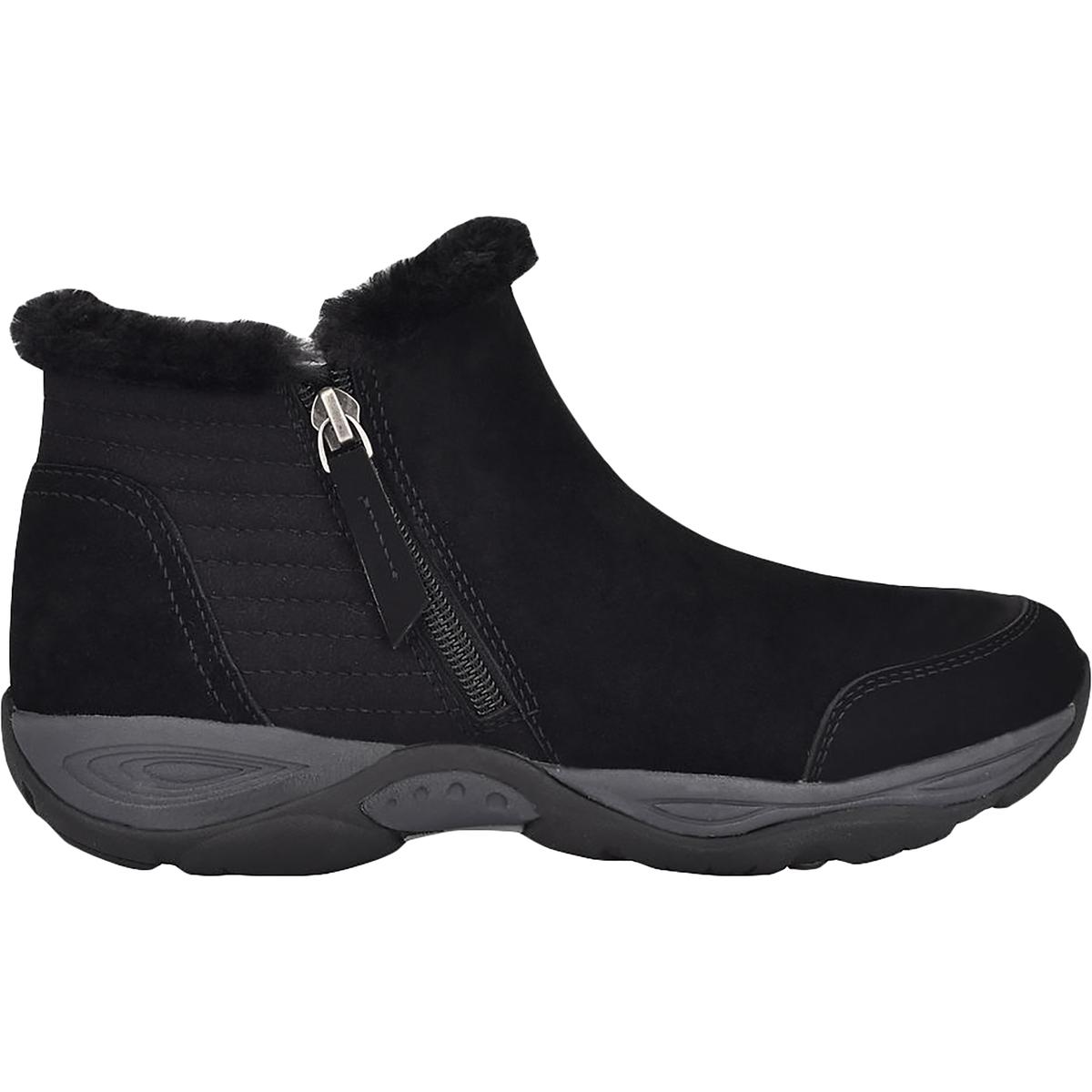 Easy Spirit Womens Elinot Suede Slip On Zipper Ankle Boots Shoes BHFO