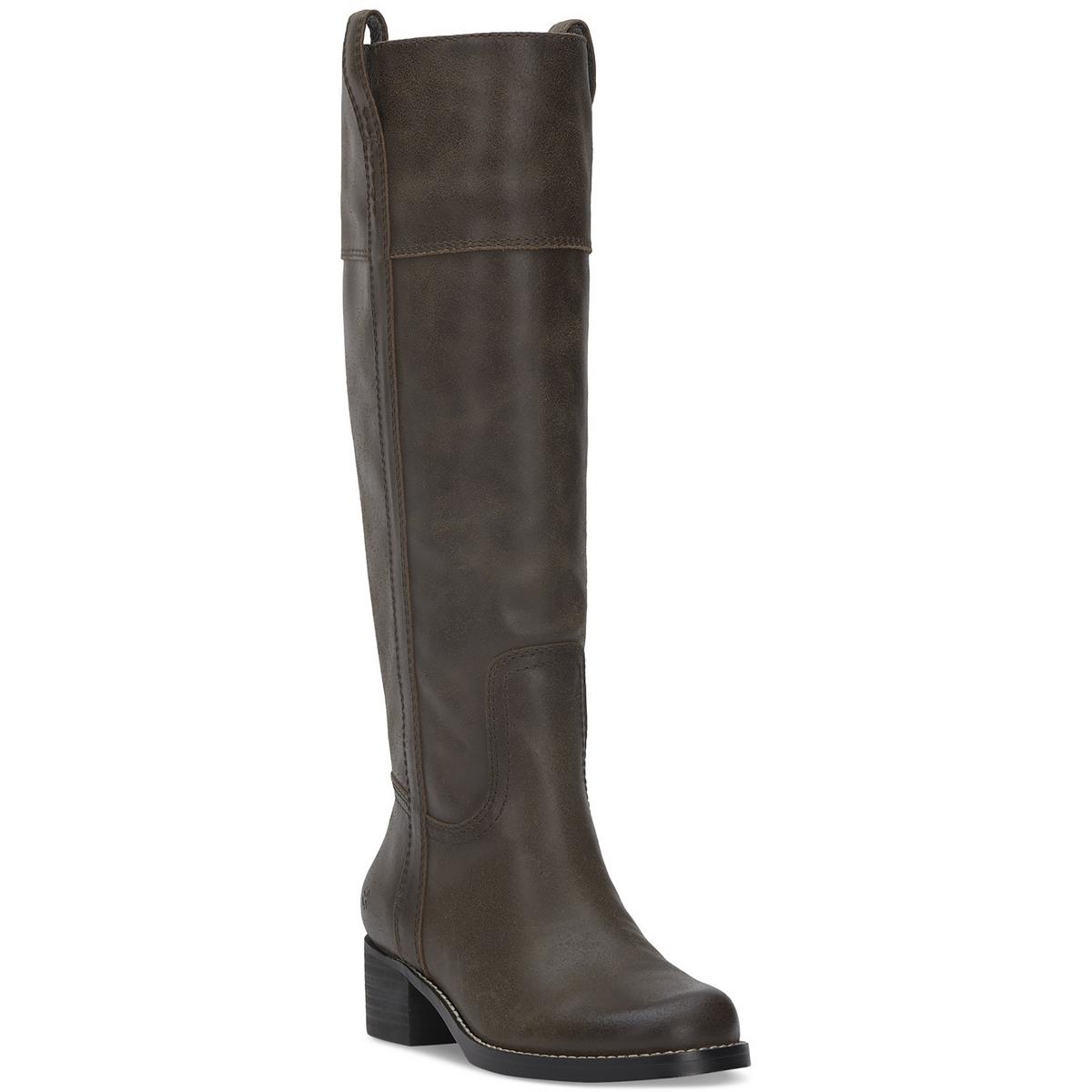Lucky Brand Womens Hybiscus Leather Riding Tall Knee-High Boots Shoes BHFO 9370 - Picture 7 of 16