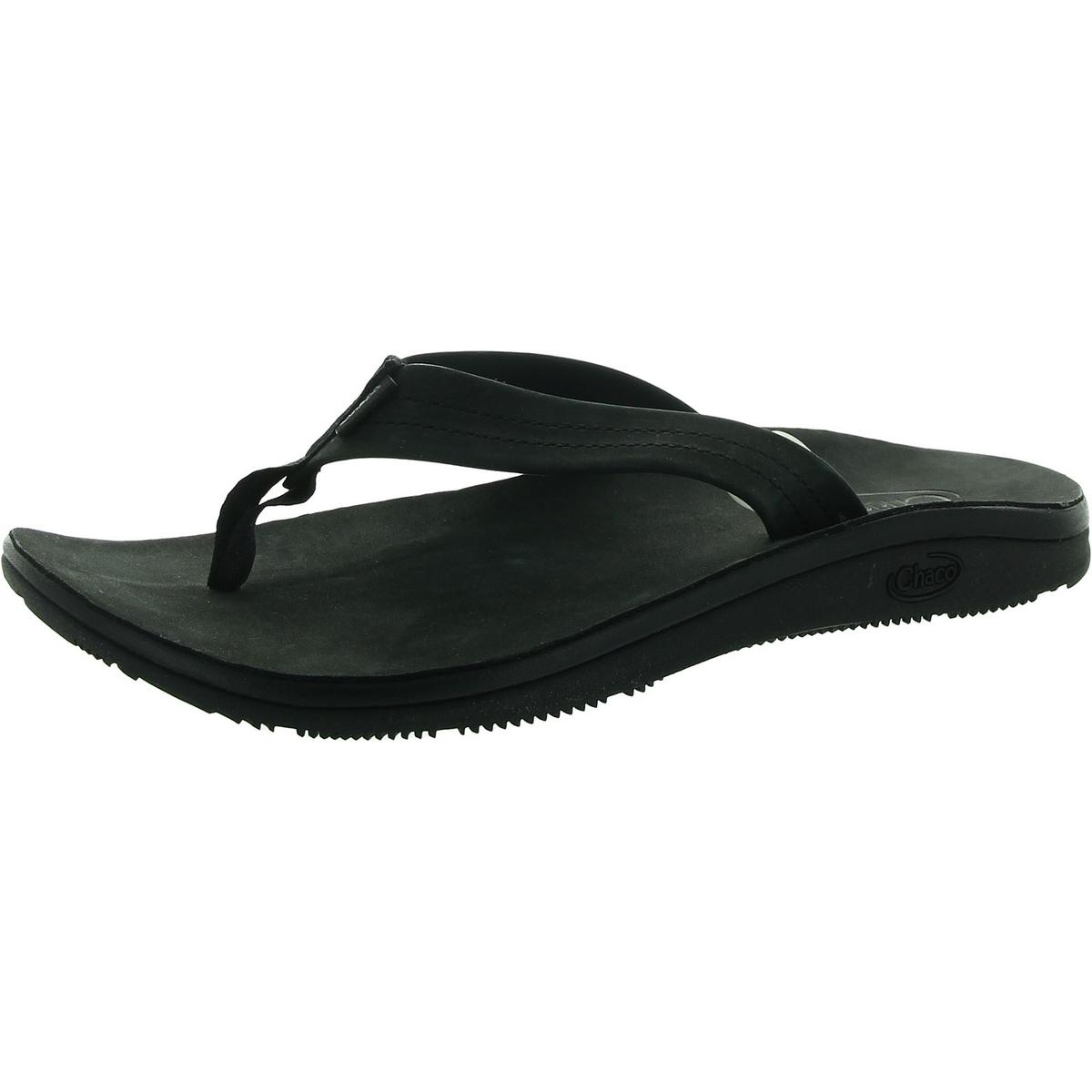 Женские черные однотонные шлепанцы Chaco 8 Medium (B,M) BHFO 1910