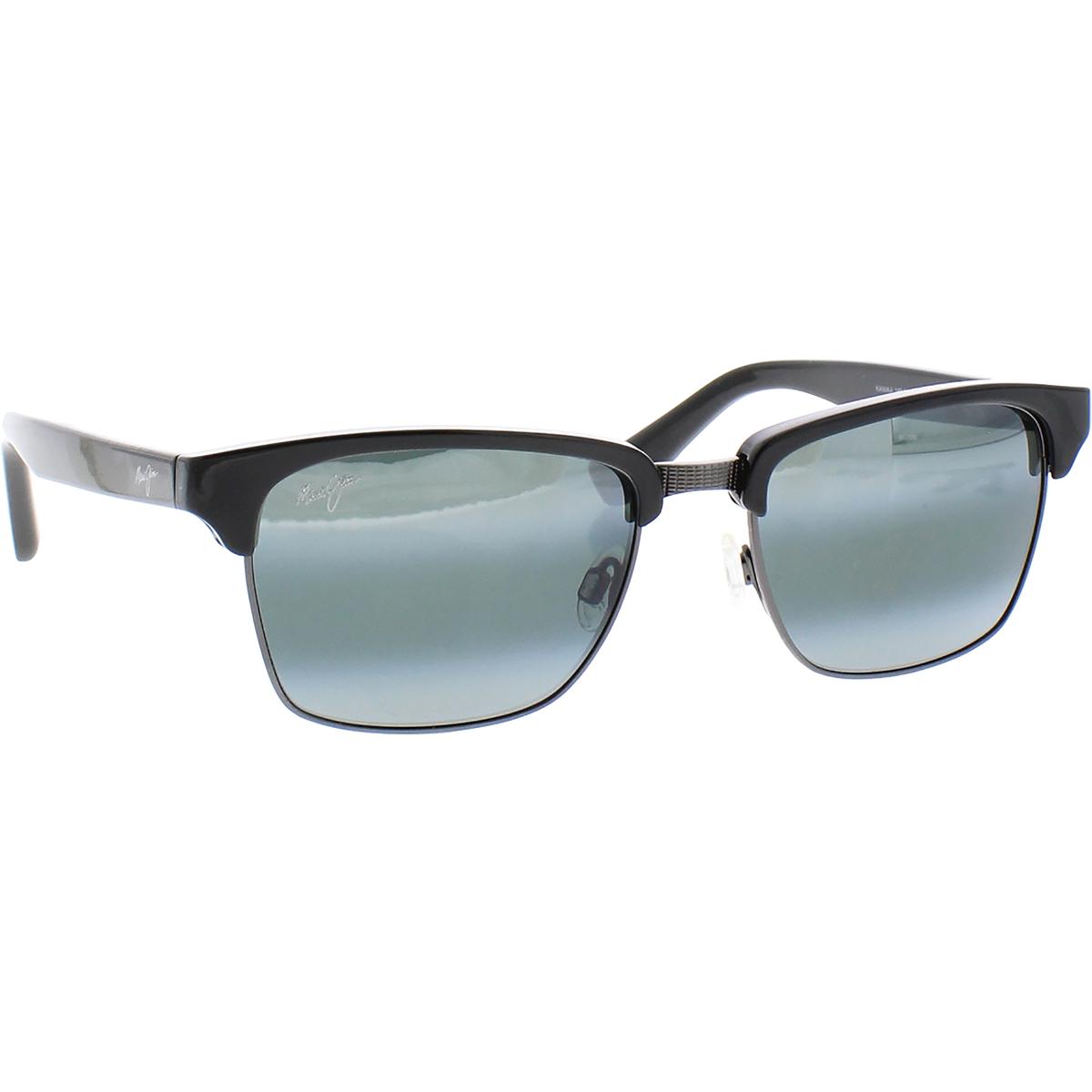 Maui Jim Kawika Black Polarized Signature Square Sunglasses O/S BHFO