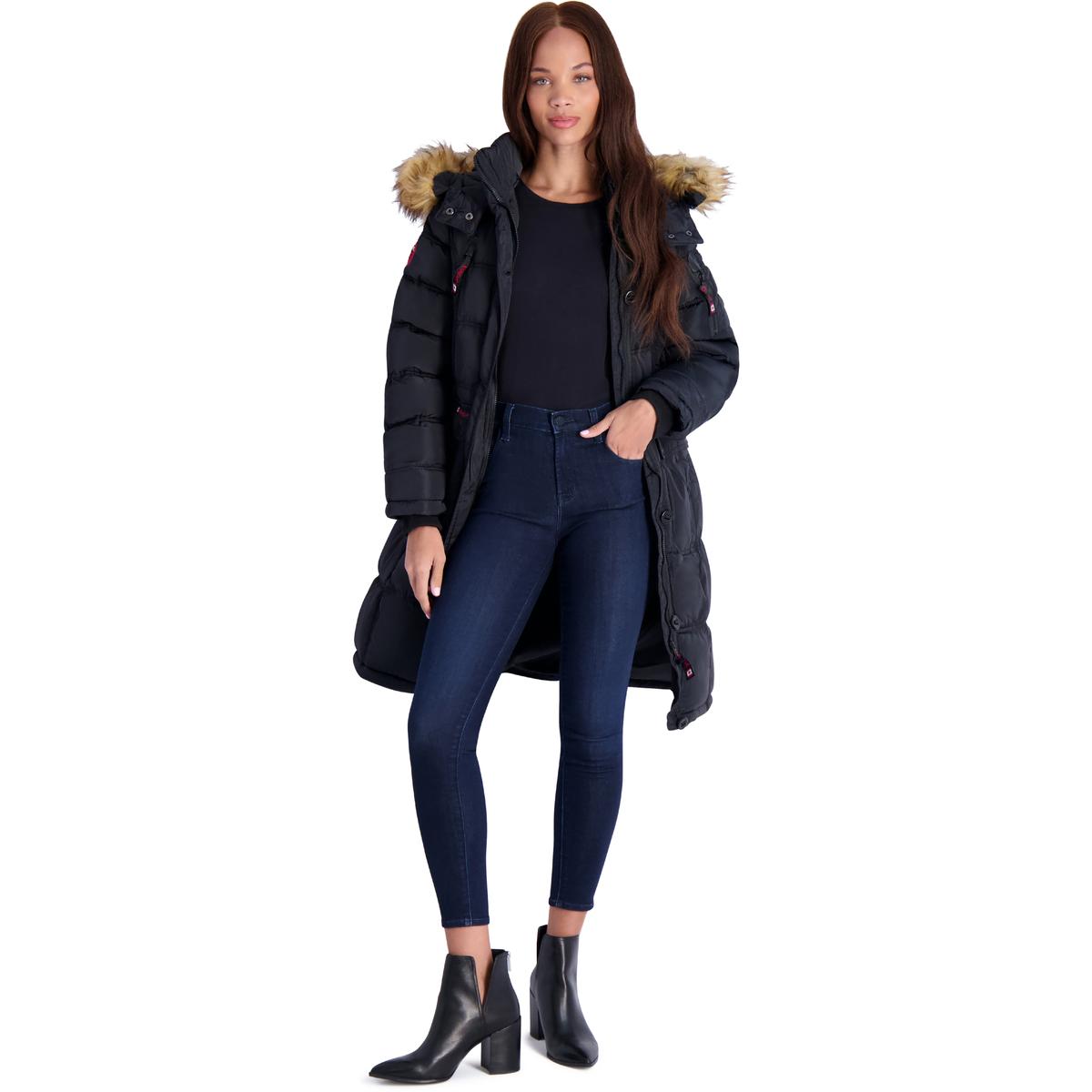 Canada Weather Gear Puffer Coat for Women- Long Faux Fur Insulated