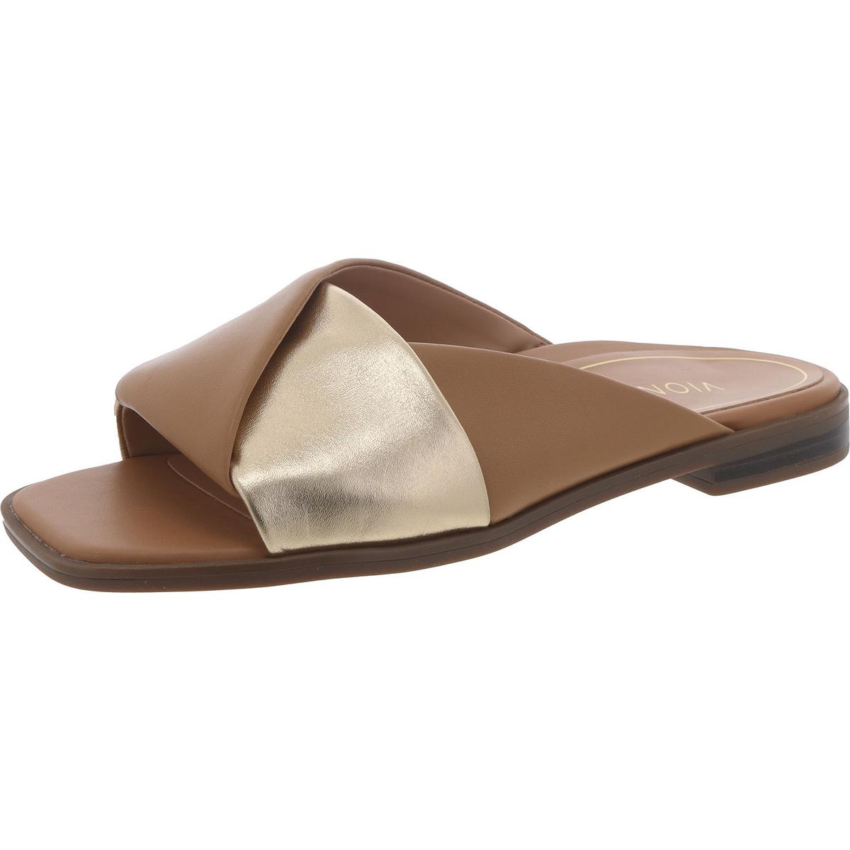 Vionic Womens Miramar Criss-Cross Peep-Toe Slip-On Slide Sandals Shoes BHFO 4056 - Picture 4 of 12