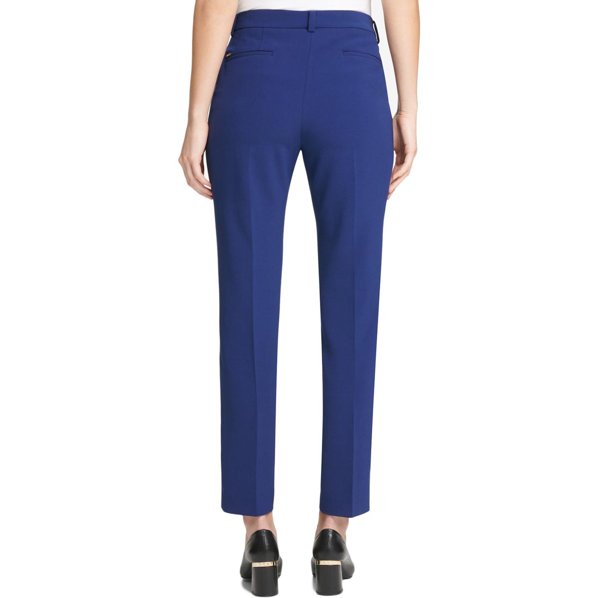 DKNY Womens Blue Solid Work Wear Dress Pants Trousers Plus 18 BHFO 7057 ...