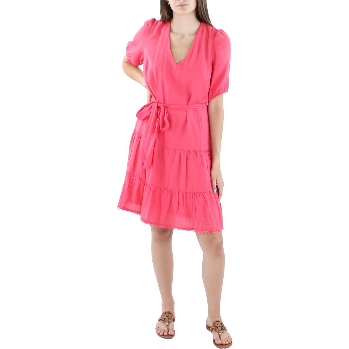 INC Womens Tiered V-Neck A-Line Mini Dress BHFO 9886