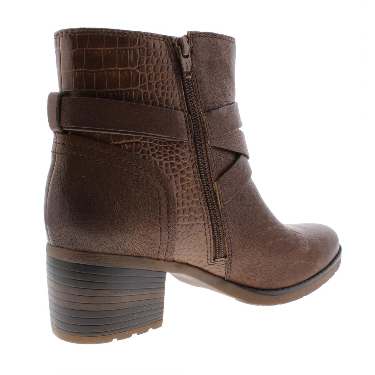 Naturalizer Womens Ringer Brown Ankle Boots Shoes 11 Narrow (AA,N) BHFO