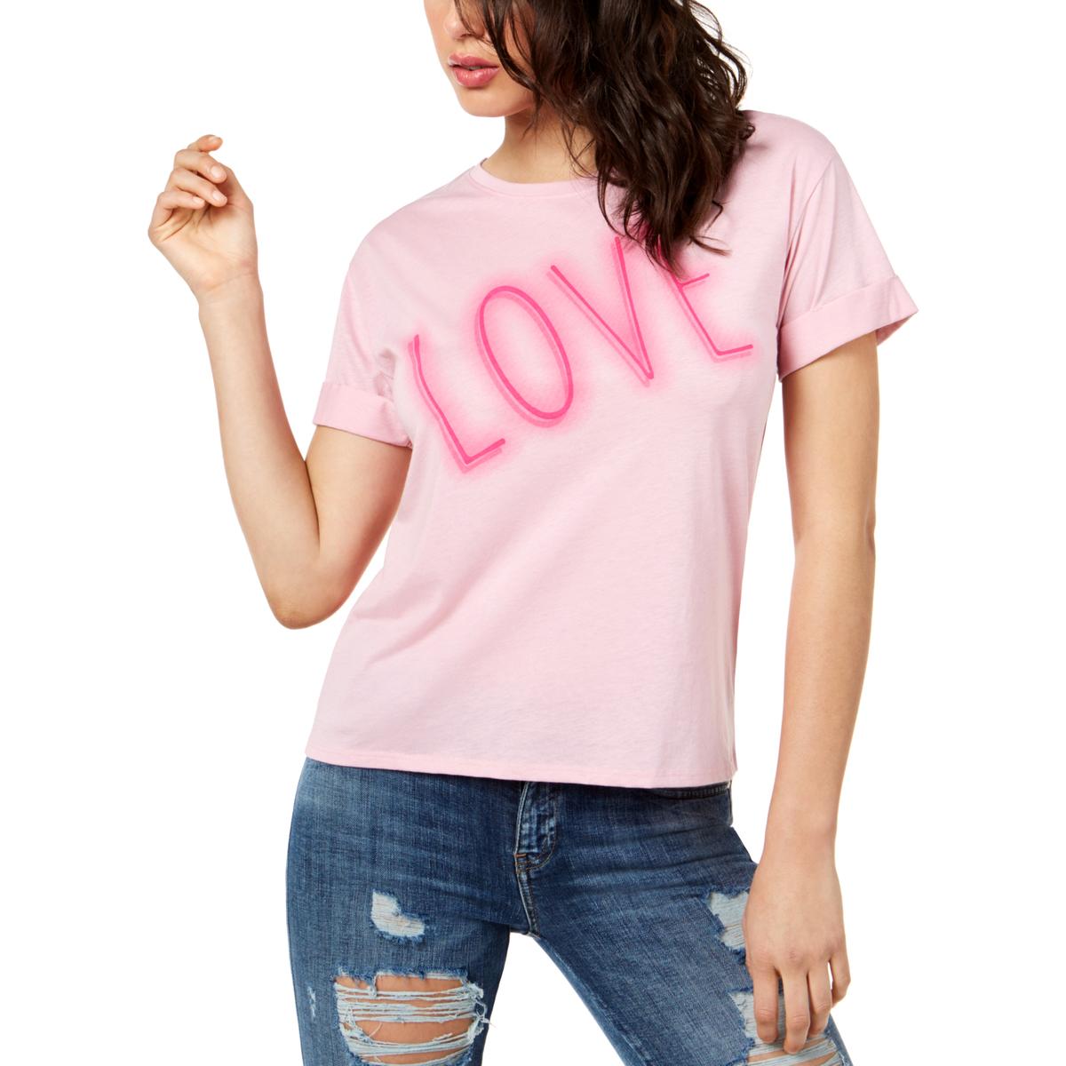 guess tshirt pink