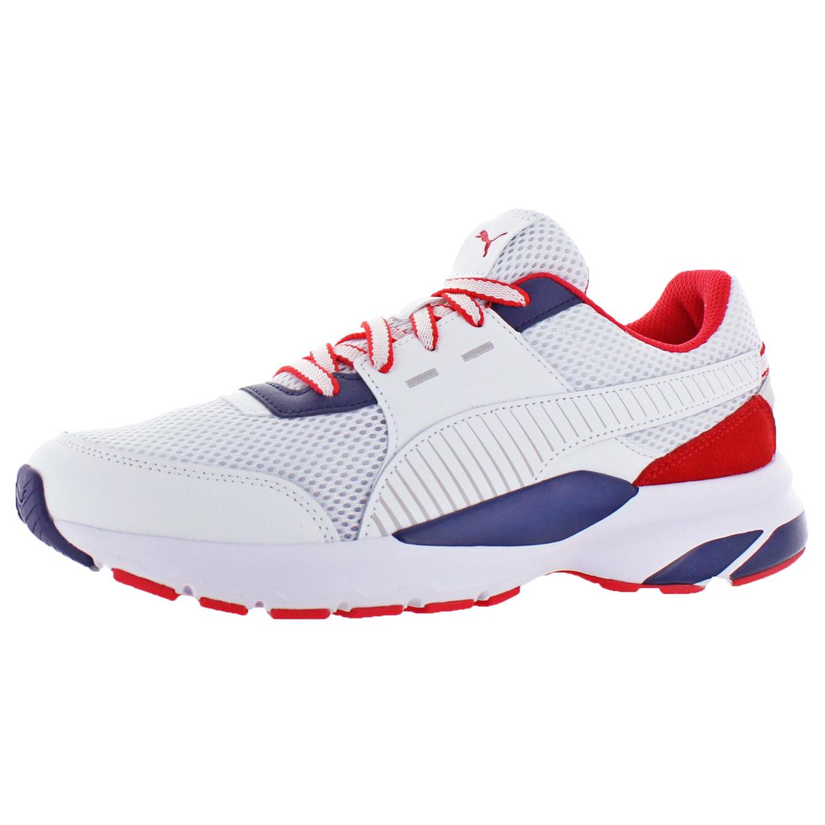 Puma Mens Future Runner Premium White Athletic Shoes 9 Medium (D) BHFO