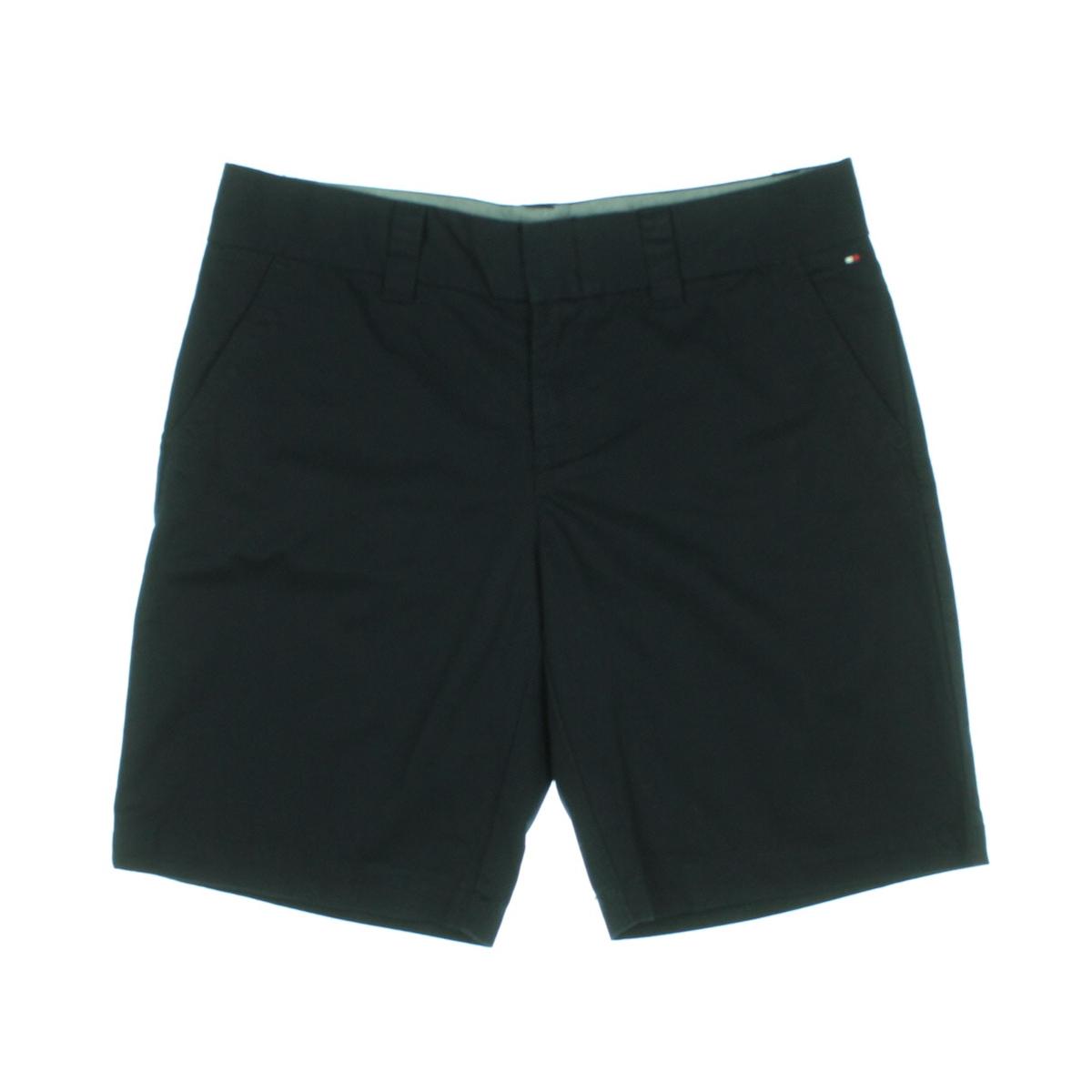 Tommy Hilfiger 4216 Womens Twill Flat Front Bermuda, Walking Shorts