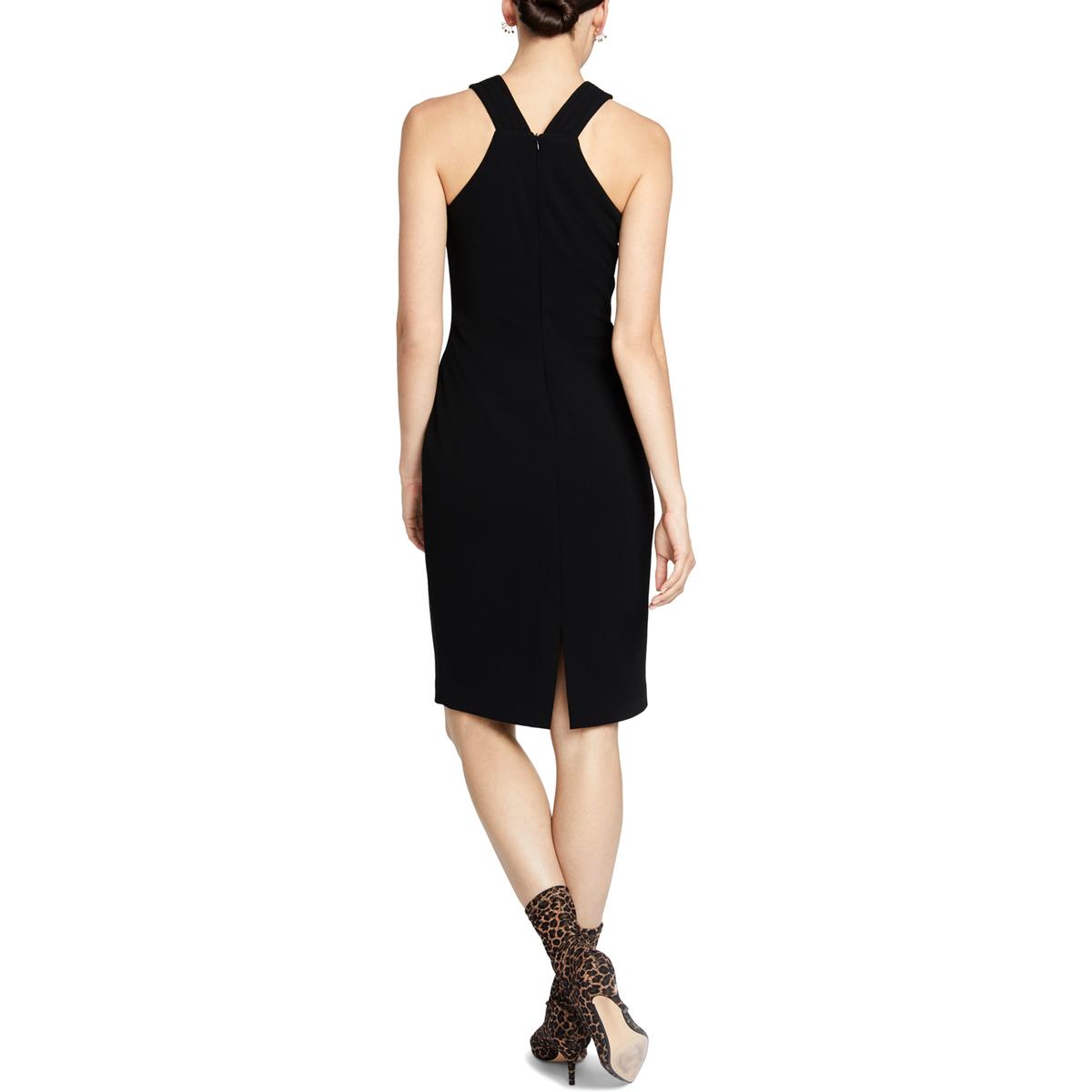 Rachel Rachel Roy Womens Black Party Sheath Halter Cocktail Dress S ...