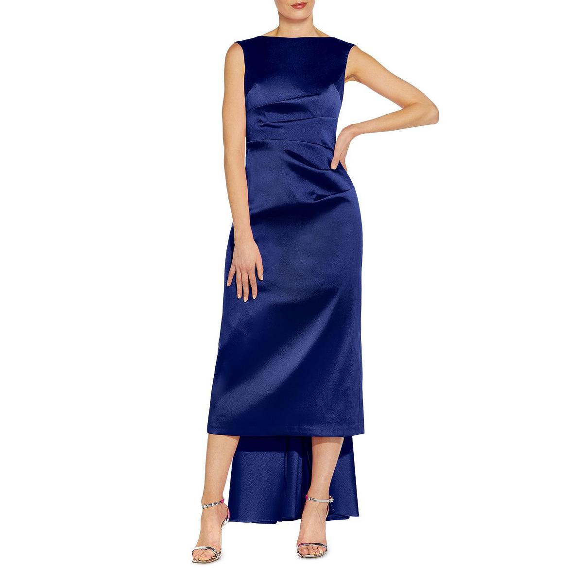 Aidan Mattox Womens Bow Side zip Ruched Cocktail and Party Dress BHFO 6597