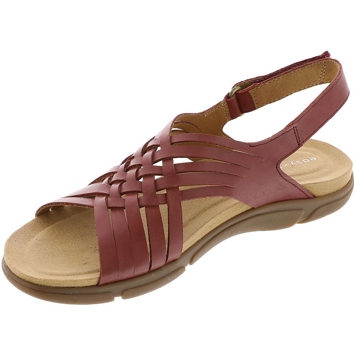 Easy Spirit Womens Mar Leather Slingback Flat Sandals Shoes BHFO 2679 - 第 27/28 張圖片