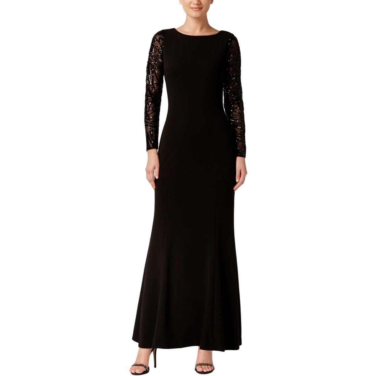 calvin klein black evening gowns