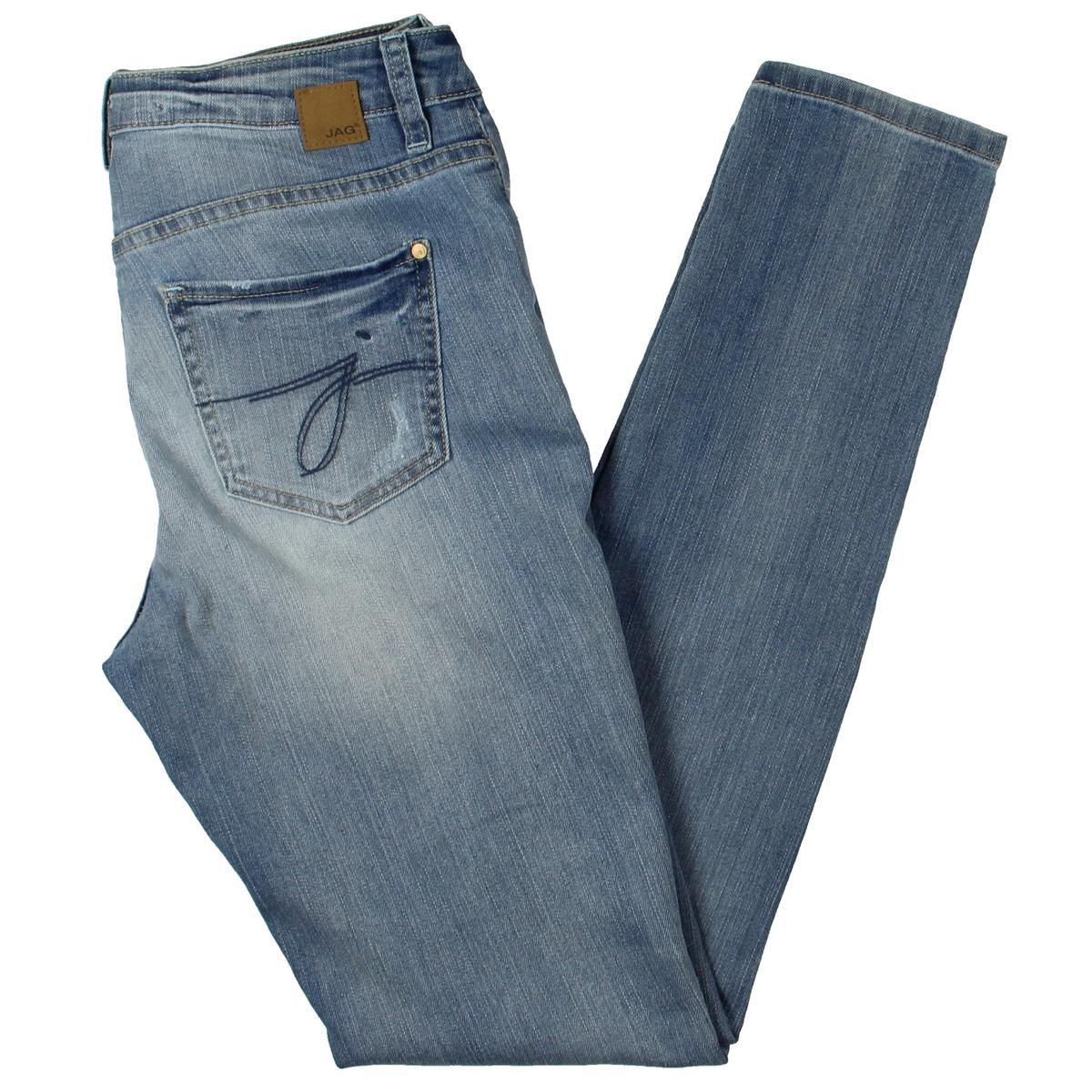 Jag Jeans Womens Sheridan Blue Denim Mid Rise Skinny Jeans 16 BHFO 7976 ...