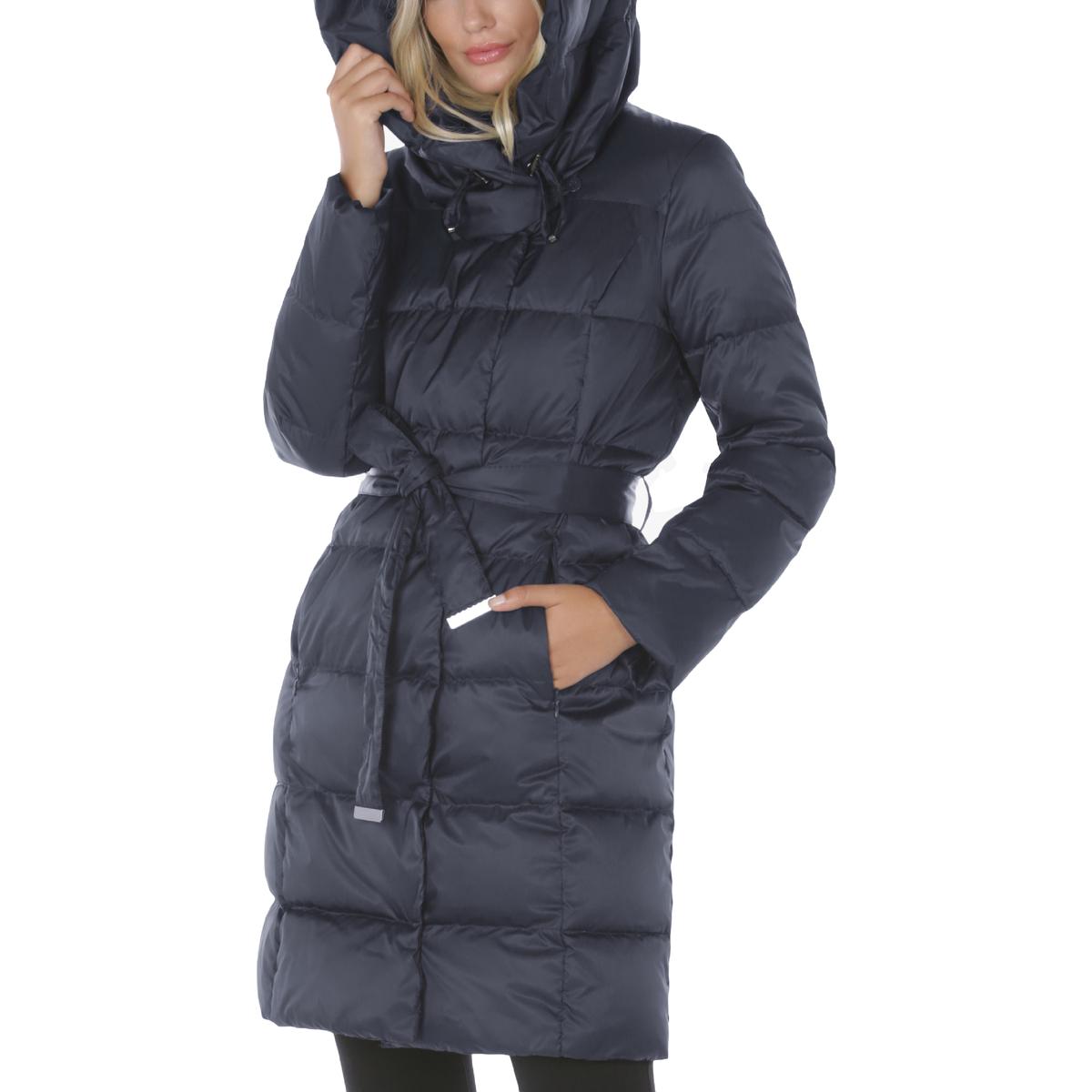 onfire womens long duvet jacket black