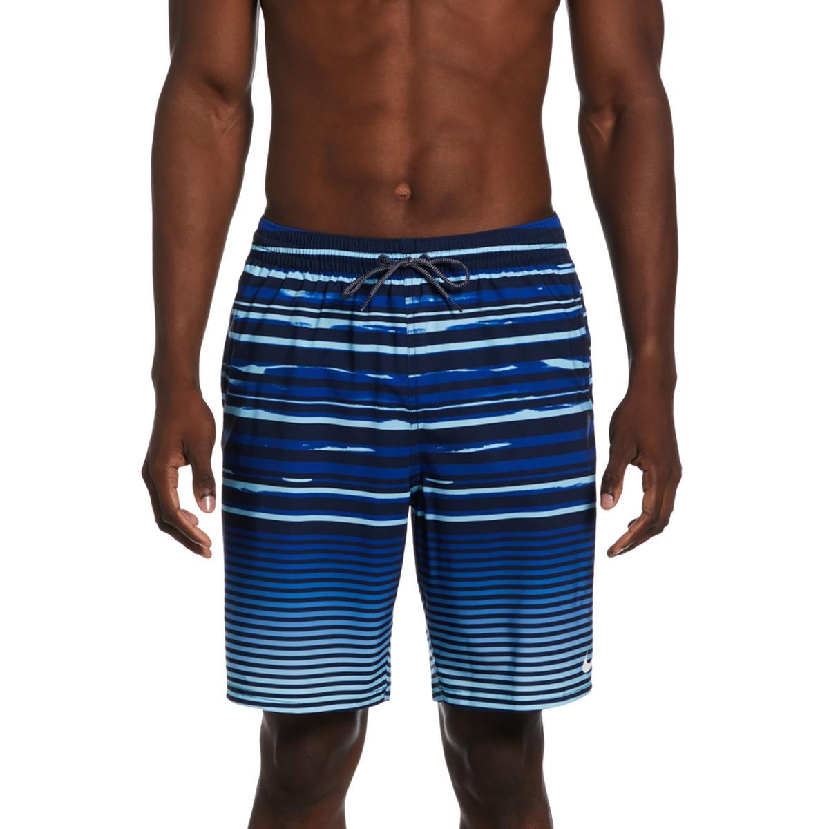 Nike Mens Striped  Swim Trunks BHFO 6131