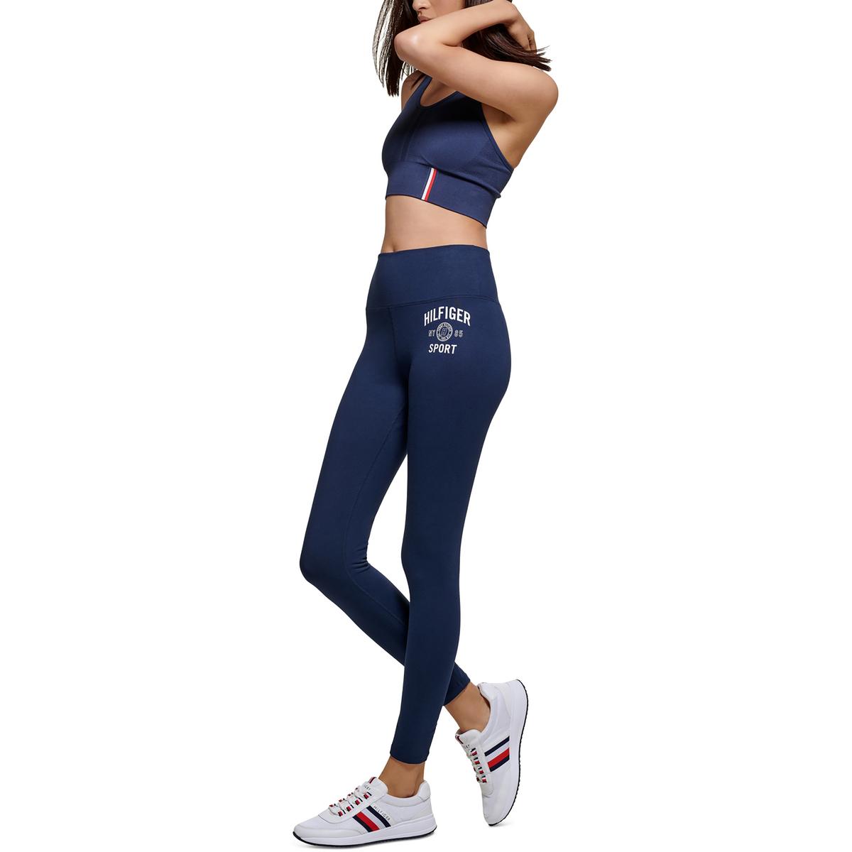 Tommy Hilfiger Sport Womens Gym Fitness Training Athletic Leggings