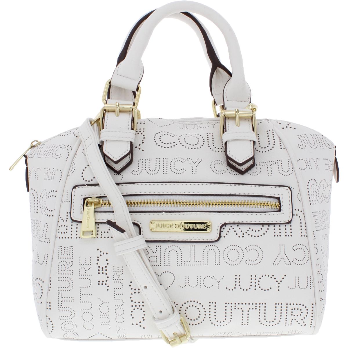 Juicy Couture Womens Promenade White Logo Satchel Handbag Purse Small BHFO 7951 eBay