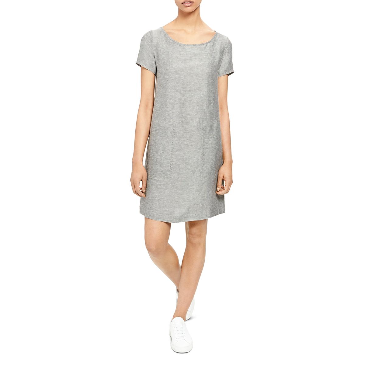 theory linen shirt dress