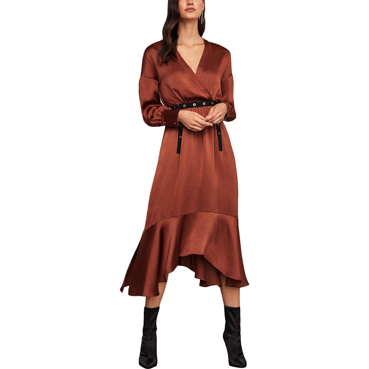 Alison Andrews Womens Black-Ivory Colorblock Mock Neck Sweater Top M BHFO 7130