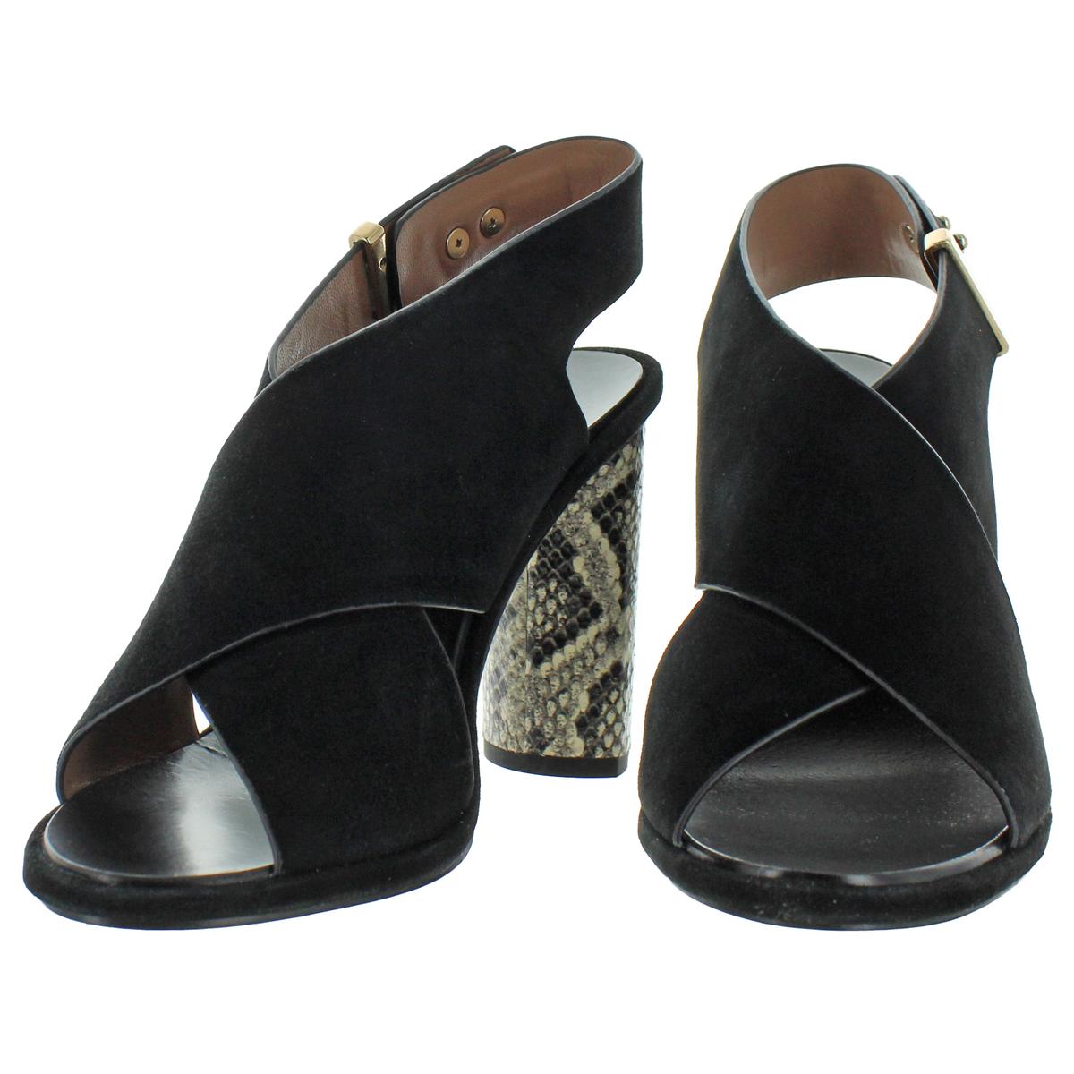womens black suede sandals