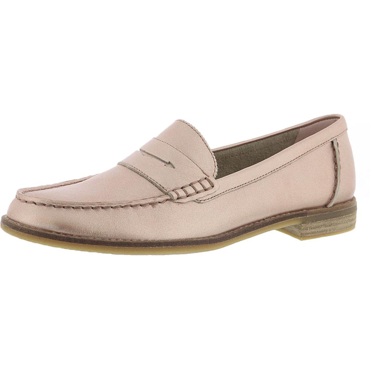 sperry pink loafers
