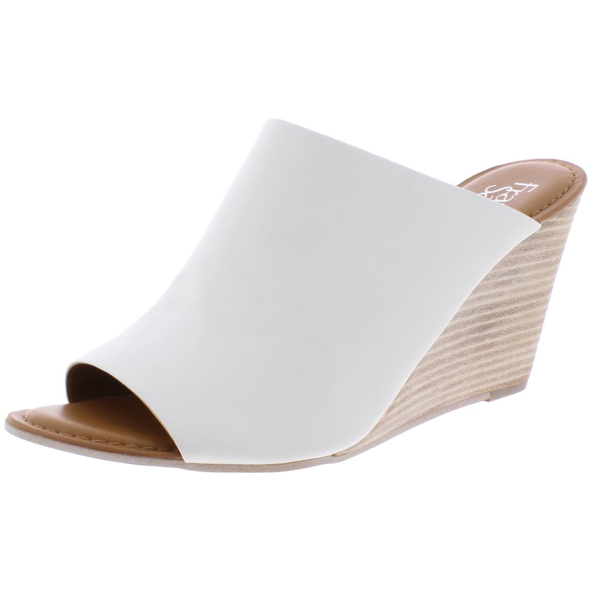 franco sarto white wedges