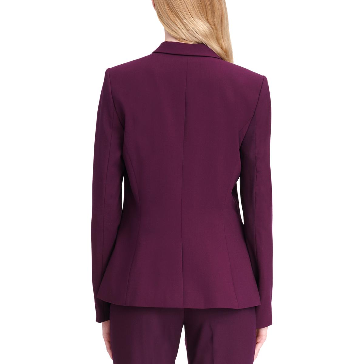 Calvin Klein Womens Purple Suit Separate One-Button Blazer Jacket 10 ...