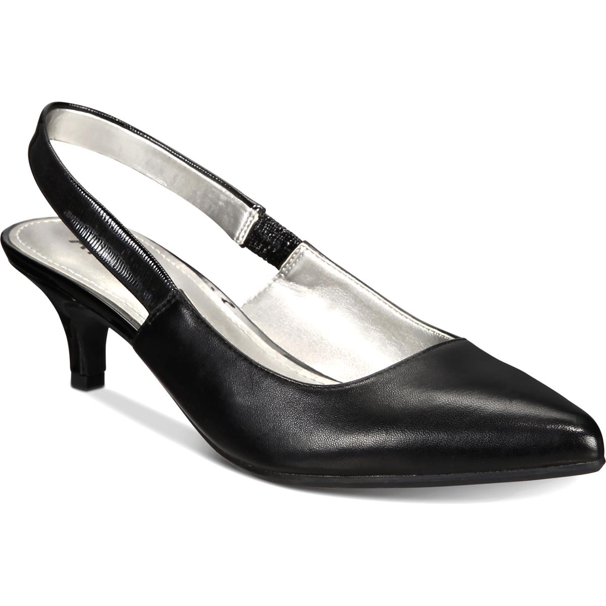 Anne Klein Womens Aileen Black Leather Mules Shoes 8 Medium (B,M) BHFO ...