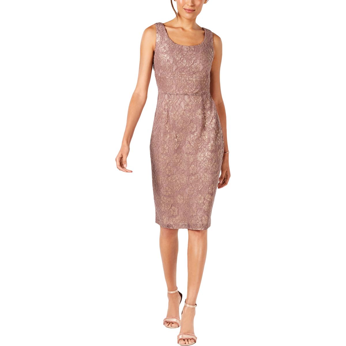 Ivanka Trump Womens Taupe Lace Cocktail Party Sheath Dress 8 BHFO 0303 ...