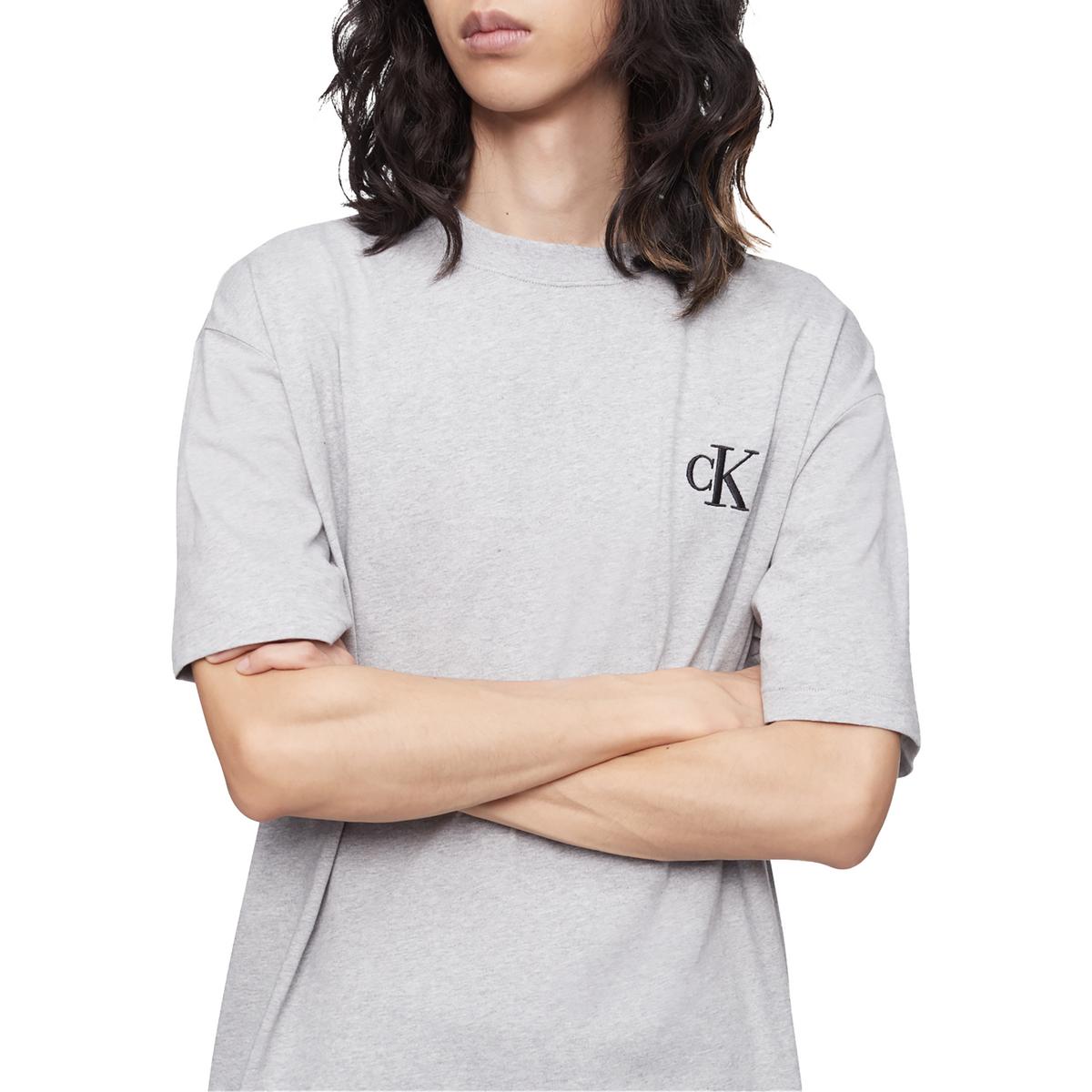 Мужская хлопковая футболка с круглым вырезом Calvin Klein BHFO 5048
