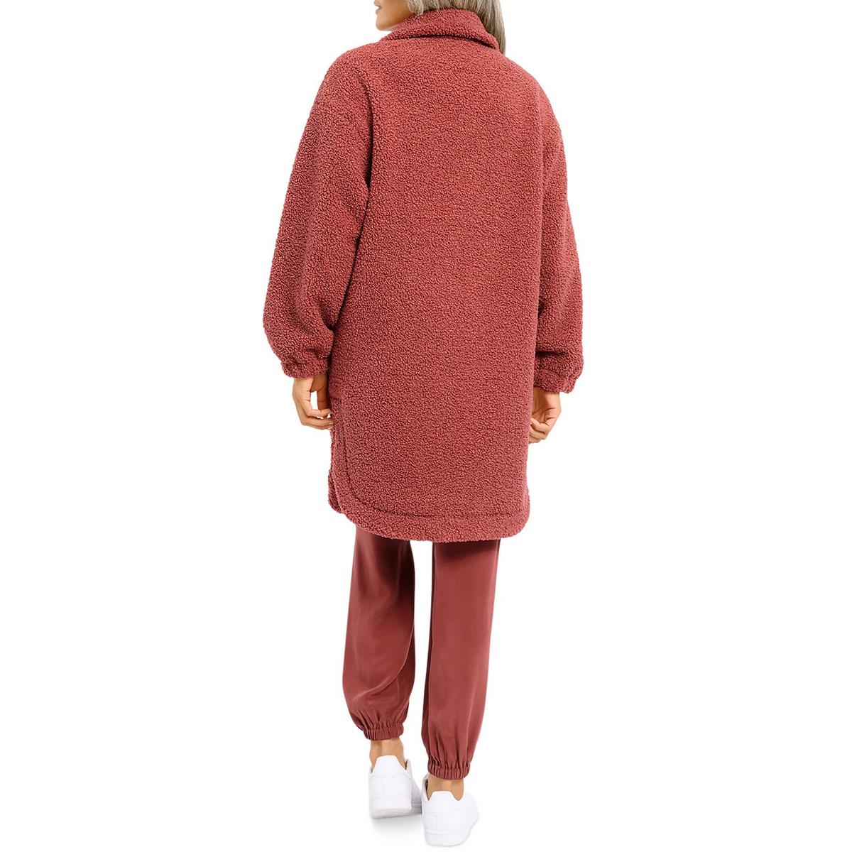 Womens red clearance teddy coat