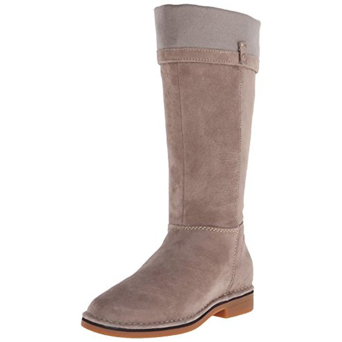 Hush Puppies 6541 Womens Cerise Catelyn Suede Fold-Over