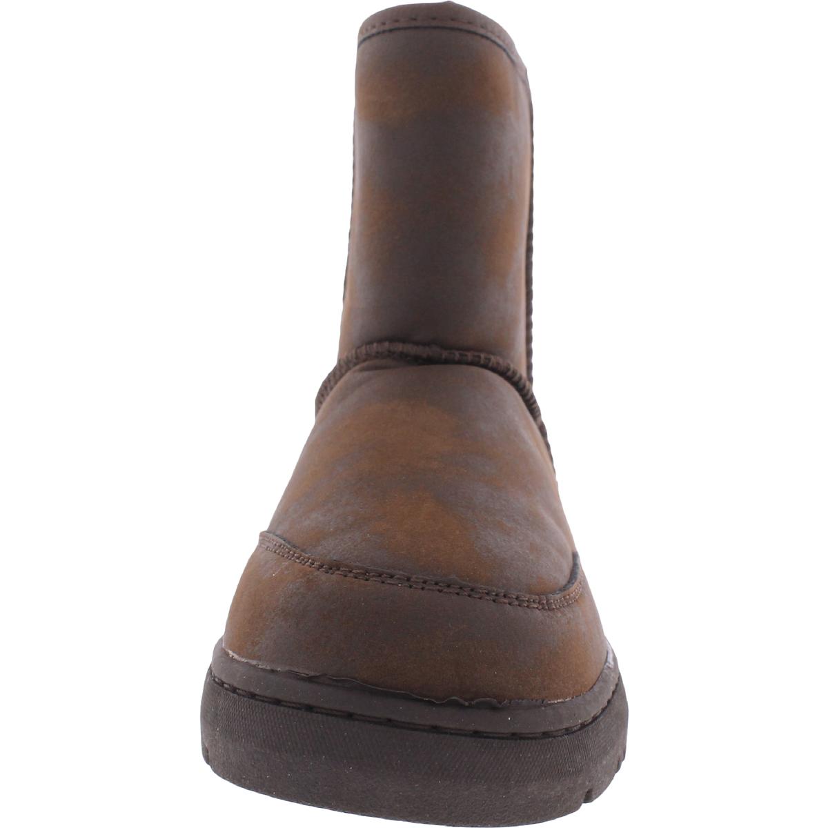 Bearpaw Mens Patriot Brown Suede Ankle Snow Boots Shoes 9 Wide (E) BHFO 0423
