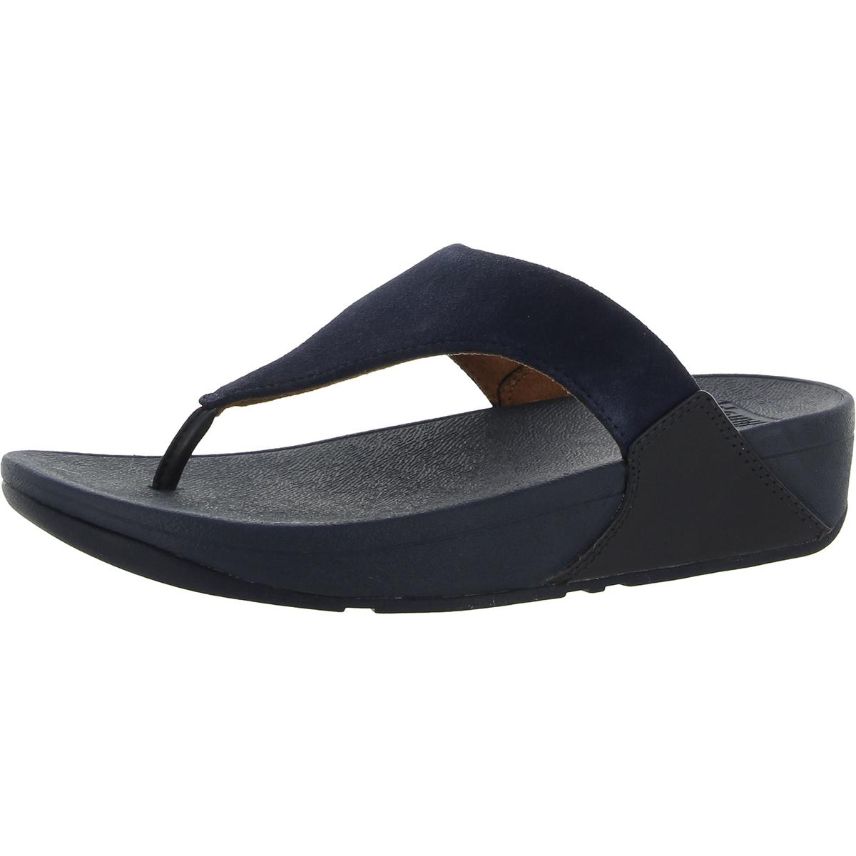 Женские замшевые босоножки-стринги LULU без застежки Fitflop BHFO 2691