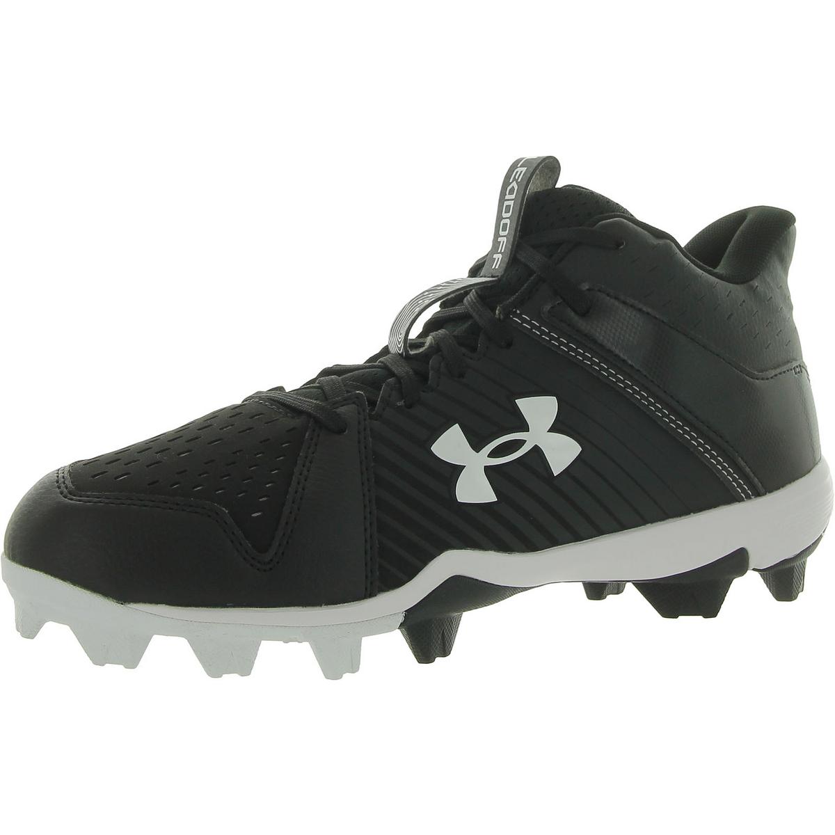 Мужская бейсбольная обувь Under Armour с кожаными шипами Leadoff Mid RM кроссовки BHFO 8534 4490₽