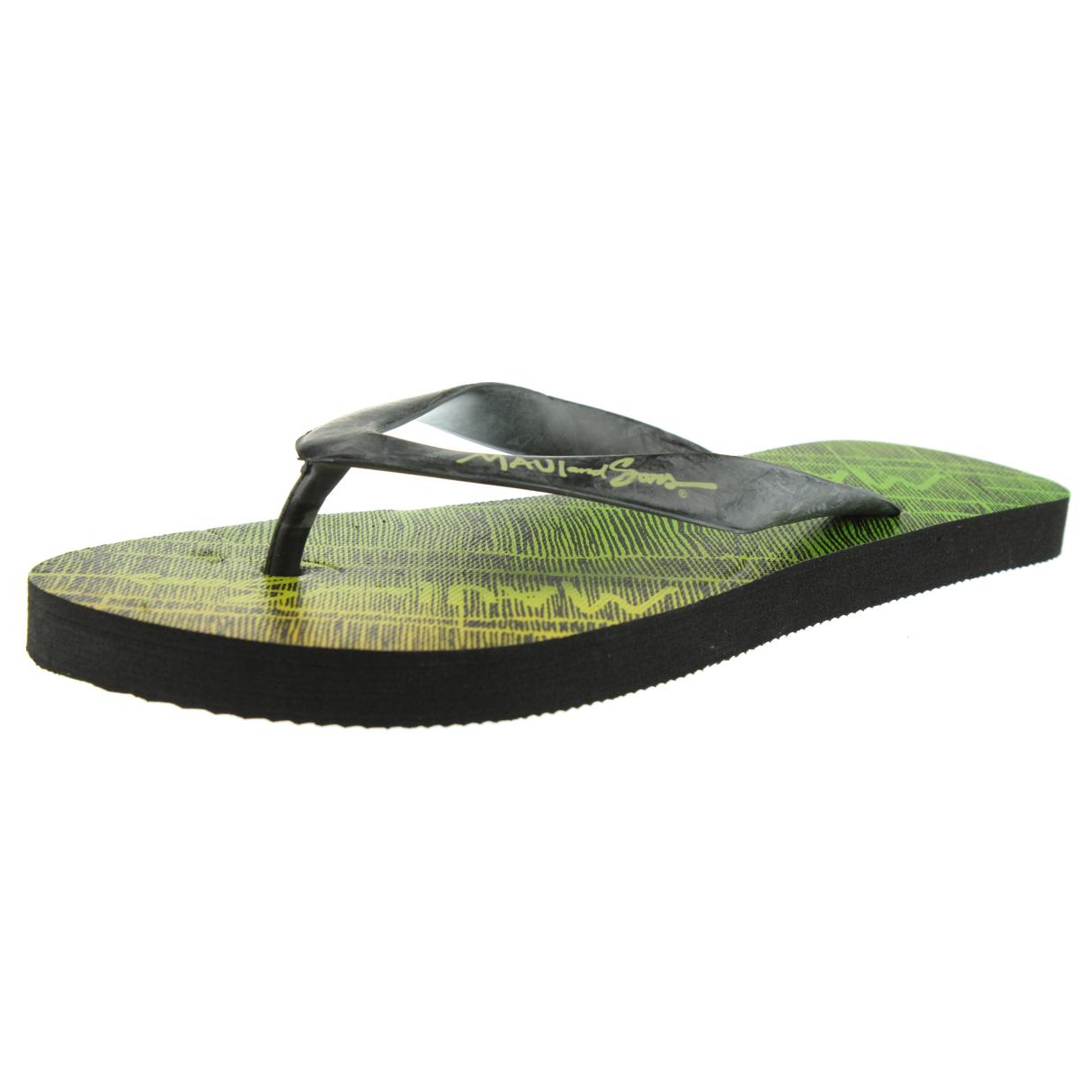 Maui and Sons 6946 Mens Graphic Slide Flip-Flops Sandals BHFO | eBay