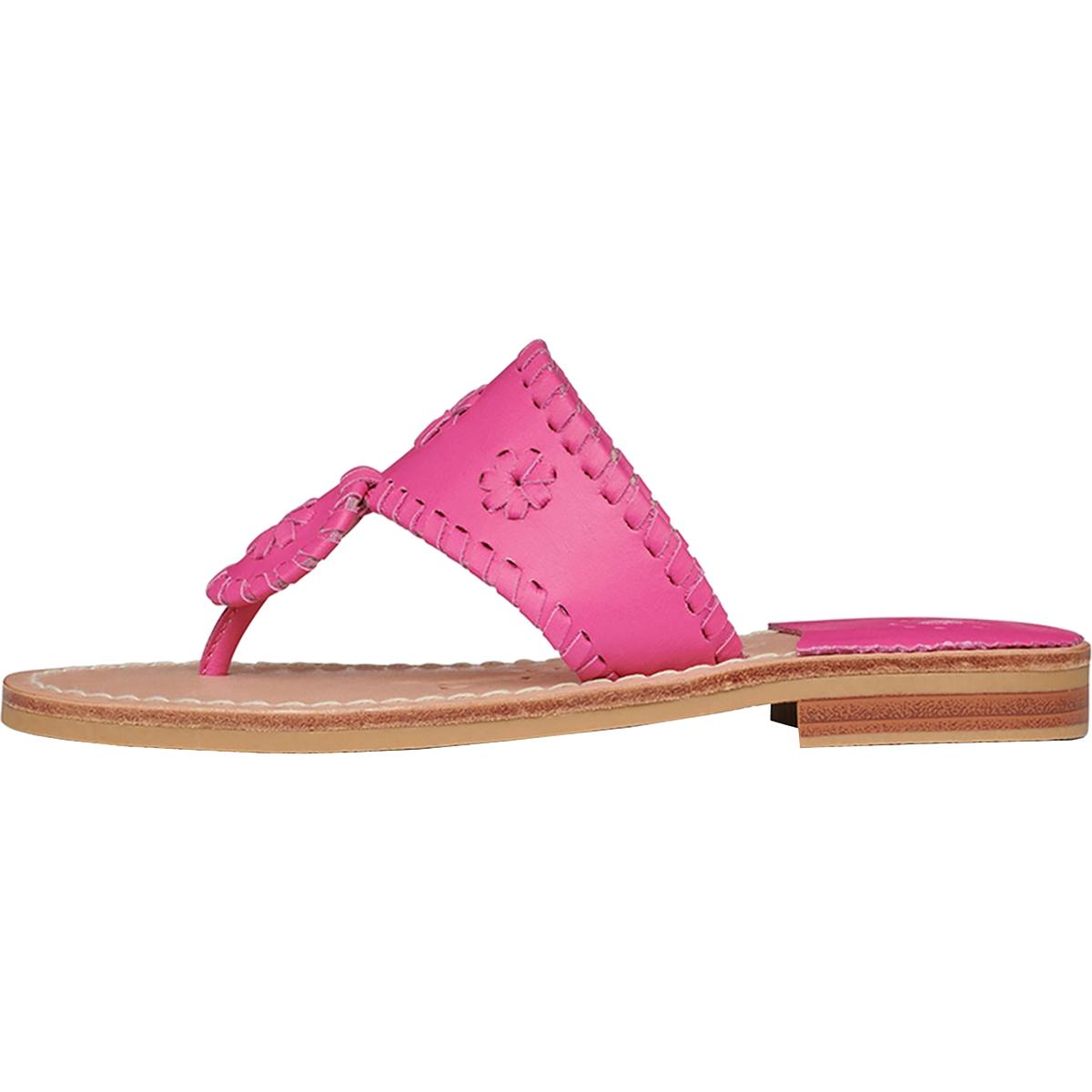 Jack Rogers Girls Miss Jacks Pink Thong Sandals 2 Medium (B,M) Little