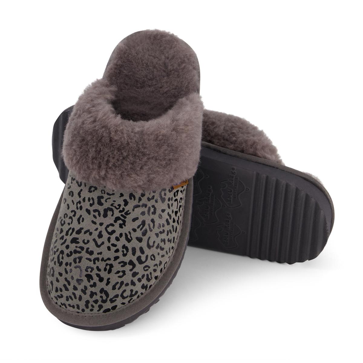 EMU Ridge Harper Suede Merino Wool Lined Slip On EVA Womens Mule Slippers - Picture 10 of 16