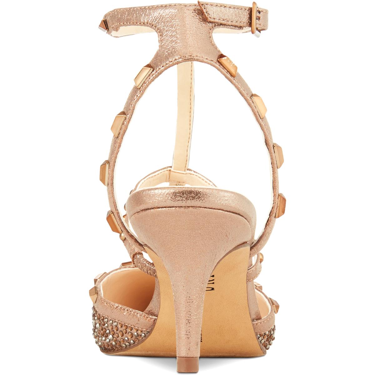 INC Womens Carma2 Bronze Metallic Dress Heels Evening 6 Medium (B,M