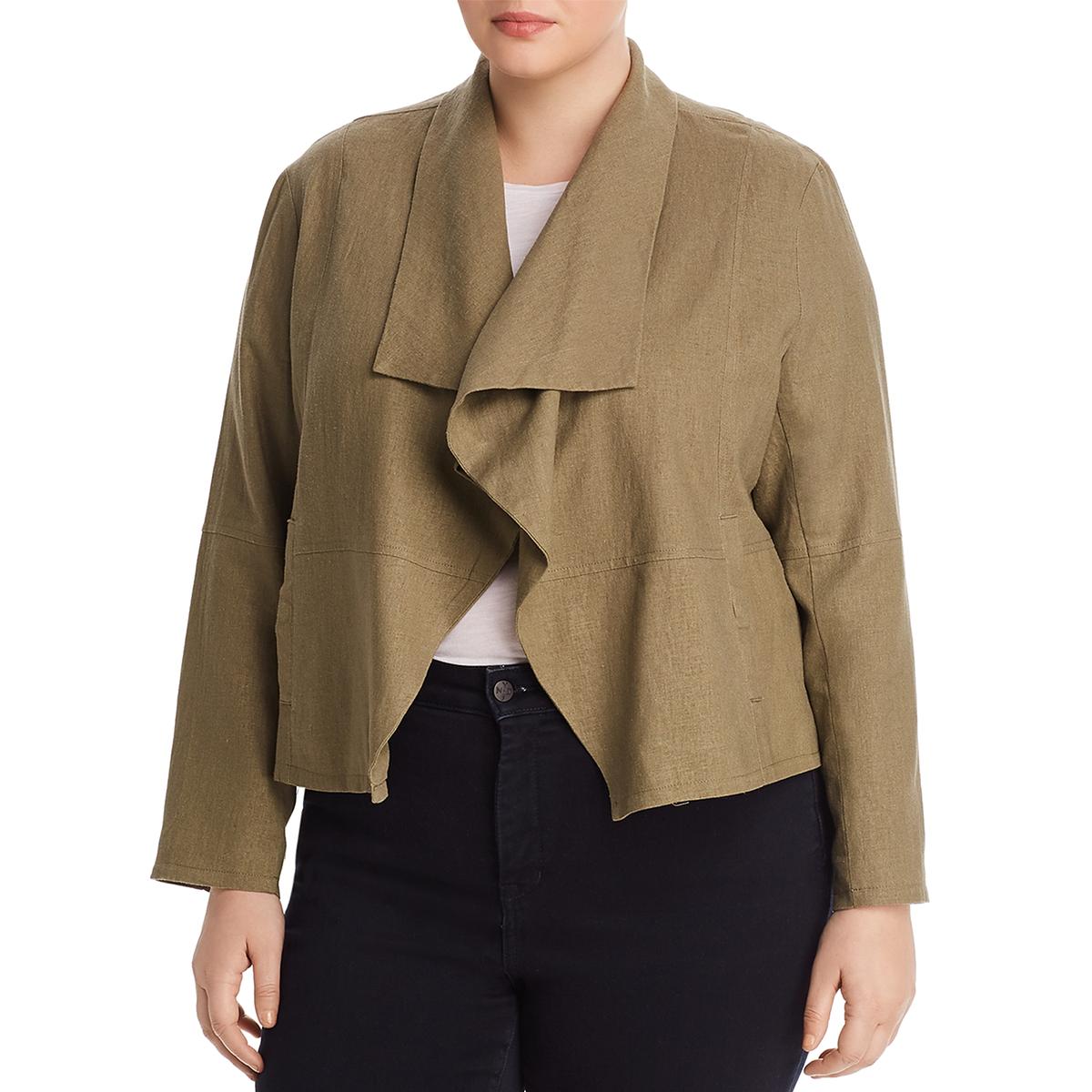 Bagatelle Womens Wide Lapel Drape Front Office Wear Jacket Blazer Plus BHFO 2821 