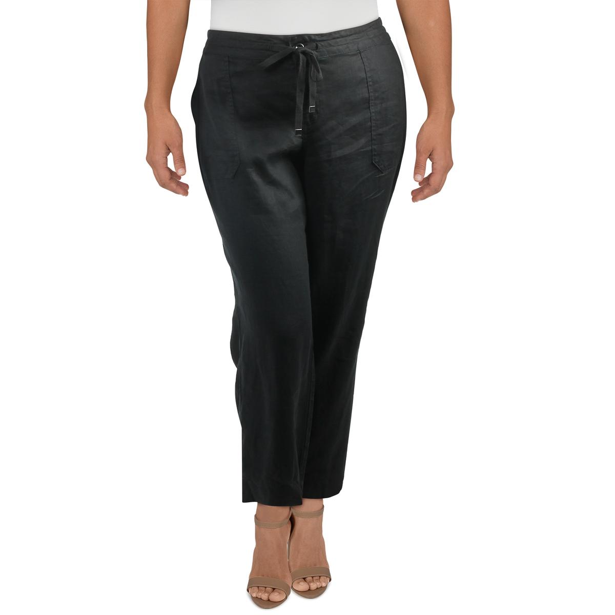ralph lauren wide leg linen pants