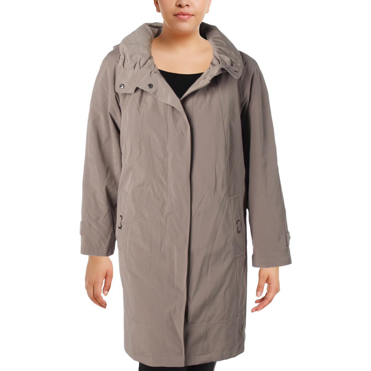 Gallery Womens Fall Mid-Length Warm Packable Rain Coat Outerwear BHFO ...