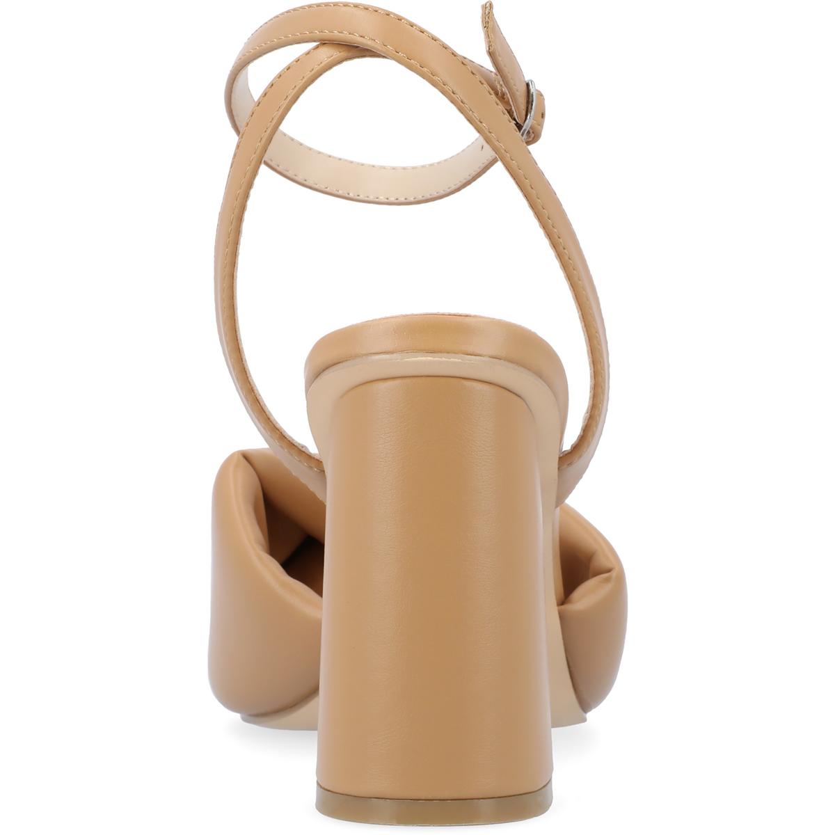 Journee Collection Womens Lottey Faux Leather Buckle Ankle Strap Shoes BHFO 1527 - Picture 6 of 6