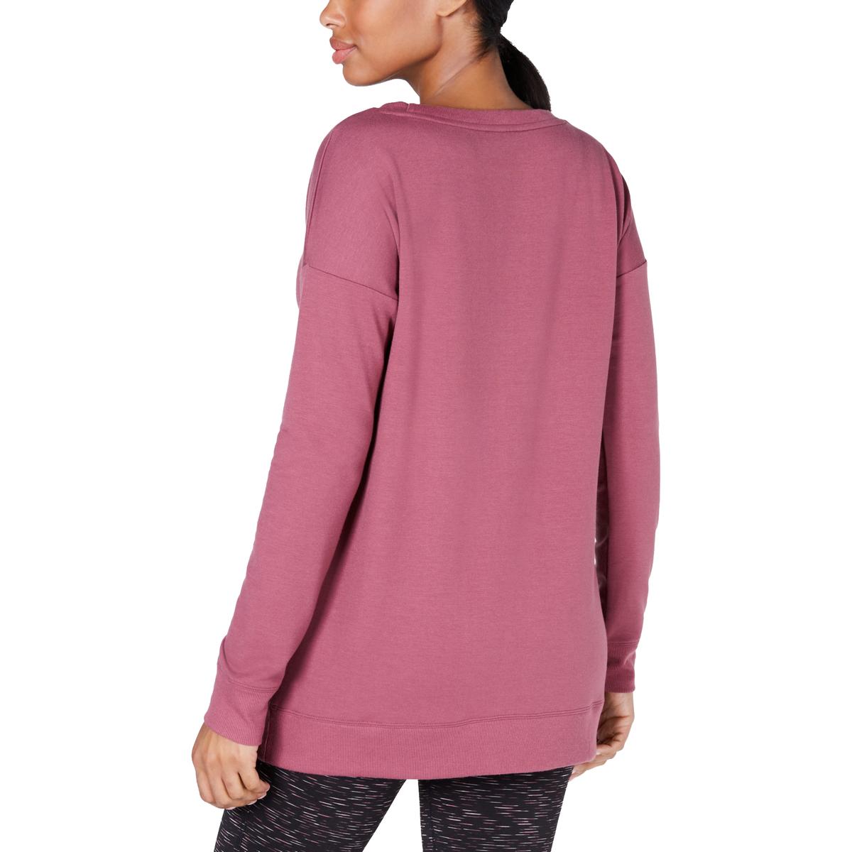 Ideology Womens Pink Fitness Workout Activewear Tunic Top Athletic XL