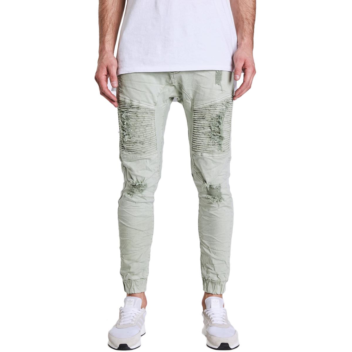 distressed jogger pants