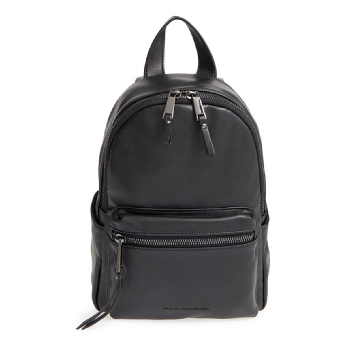 French Connection 4644 Womens Perry Faux Leather Mini Backpack Purse ...